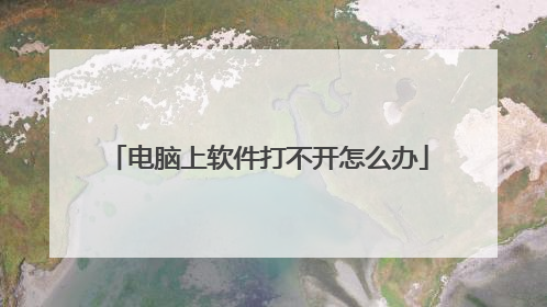 电脑上软件打不开怎么办