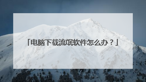 电脑下载流氓软件怎么办?