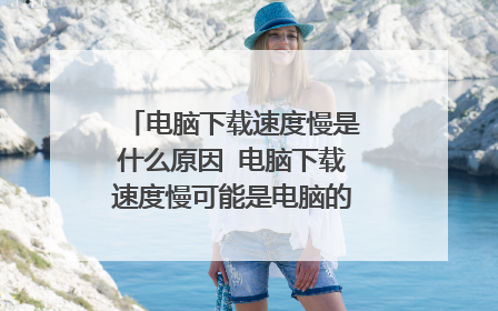电脑下载速度慢是什么原因 电脑下载速度慢可能是电脑的网络速度被限制了