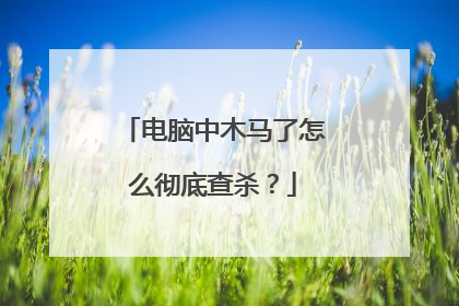 电脑中木马了怎么彻底查杀?