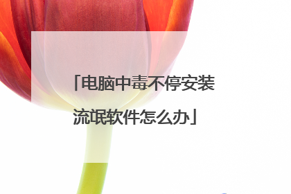 电脑中毒不停安装流氓软件怎么办