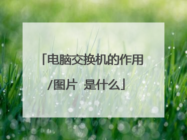 电脑交换机的作用/图片 是什么
