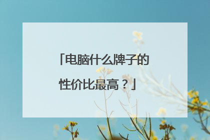 电脑什么牌子的性价比最高？