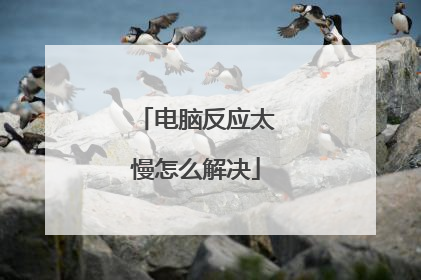 电脑反应太慢怎么解决