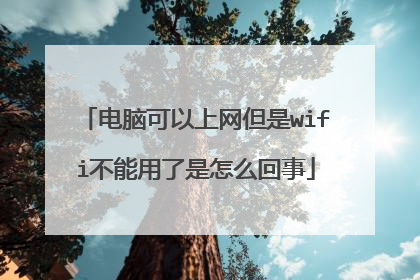 电脑可以上网但是wifi不能用了是怎么回事