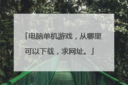 电脑单机游戏,从哪里可以下载,求网址。