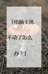 电脑卡死不动了怎么办？