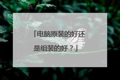 电脑原装的好还是组装的好?