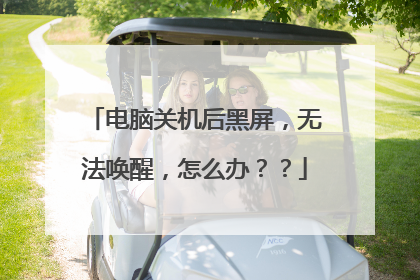 电脑关机后黑屏，无法唤醒，怎么办？？