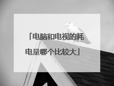 电脑和电视的耗电量哪个比较大