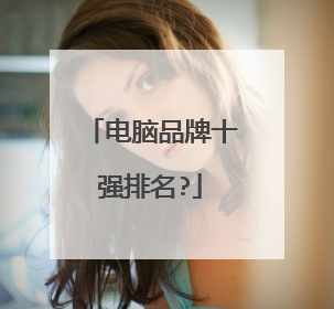 电脑品牌十强排名?