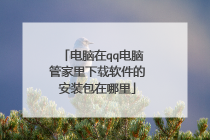 电脑在qq电脑管家里下载软件的安装包在哪里