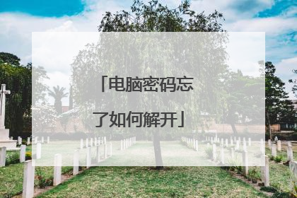 电脑密码忘了如何解开