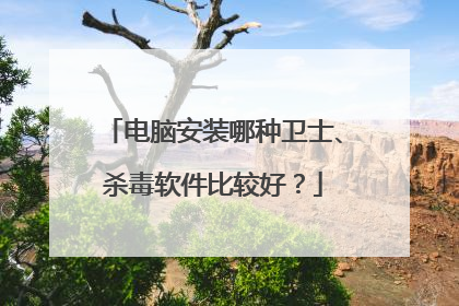 电脑安装哪种卫士、杀毒软件比较好？