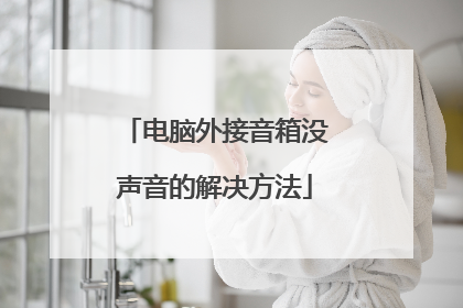 电脑外接音箱没声音的解决方法