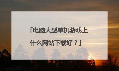 电脑大型单机游戏上什么网站下载好?