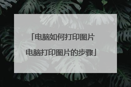 电脑如何打印图片 电脑打印图片的步骤