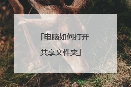 电脑如何打开共享文件夹