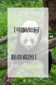 电脑如何随意截图