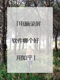 电脑录屏软件哪个好用知乎