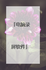 电脑录屏软件