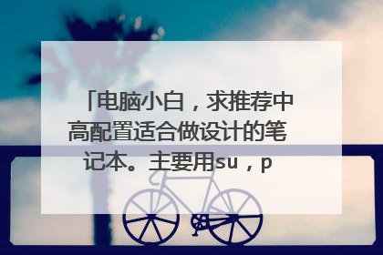 电脑小白,求推荐中高配置适合做设计的笔记本。主要用su,ps,ai,3d等
