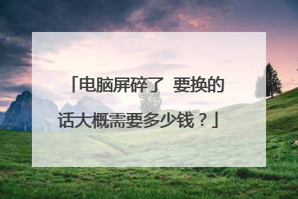 电脑屏碎了 要换的话大概需要多少钱?