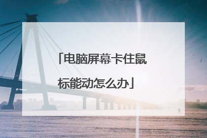 电脑屏幕卡住鼠标能动怎么办