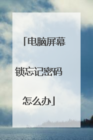 电脑屏幕锁忘记密码怎么办