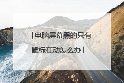 电脑屏幕黑的只有鼠标在动怎么办