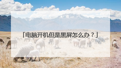 电脑开机但是黑屏怎么办？