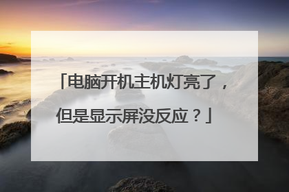 电脑开机主机灯亮了,但是显示屏没反应?