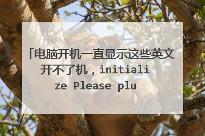 电脑开机一直显示这些英文开不了机,initialize Please plug-in AC System doesn't p