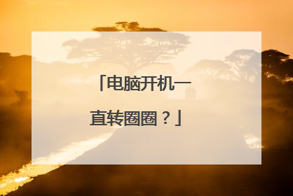 电脑开机一直转圈圈？