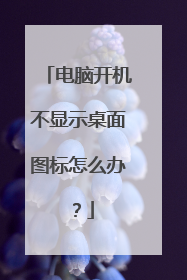 电脑开机不显示桌面图标怎么办?