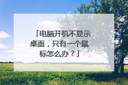 电脑开机不显示桌面，只有一个鼠标怎么办？