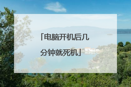电脑开机后几分钟就死机