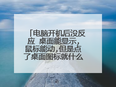 电脑开机后没反应 桌面能显示,鼠标能动,但是点了桌面图标就什么反应都没有!