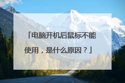 电脑开机后鼠标不能使用，是什么原因？