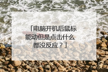 电脑开机后鼠标能动但是点击什么都没反应？