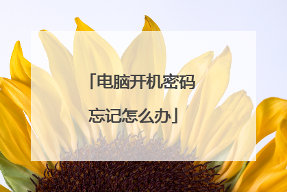 电脑开机密码忘记怎么办