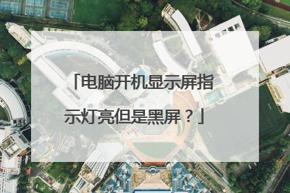 电脑开机显示屏指示灯亮但是黑屏?