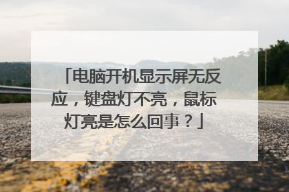 电脑开机显示屏无反应,键盘灯不亮,鼠标灯亮是怎么回事?