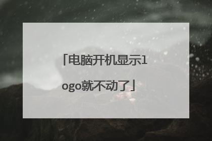 电脑开机显示logo就不动了