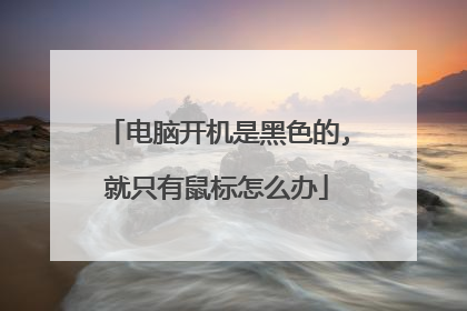 电脑开机是黑色的,就只有鼠标怎么办