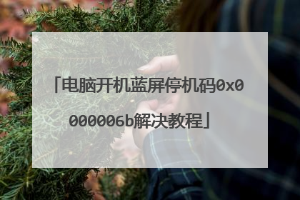 电脑开机蓝屏停机码0x0000006b解决教程