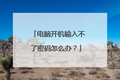 电脑开机输入不了密码怎么办？