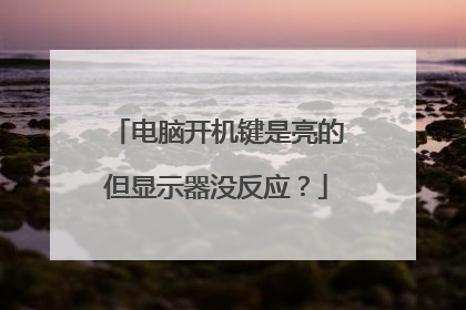 电脑开机键是亮的但显示器没反应?