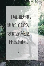 电脑开机黑屏了好久才进系统是什么原因。