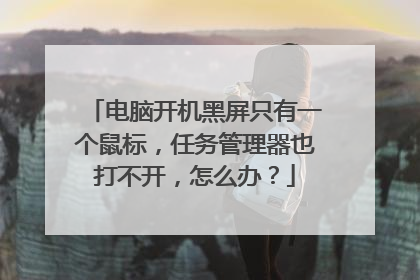电脑开机黑屏只有一个鼠标，任务管理器也打不开，怎么办？